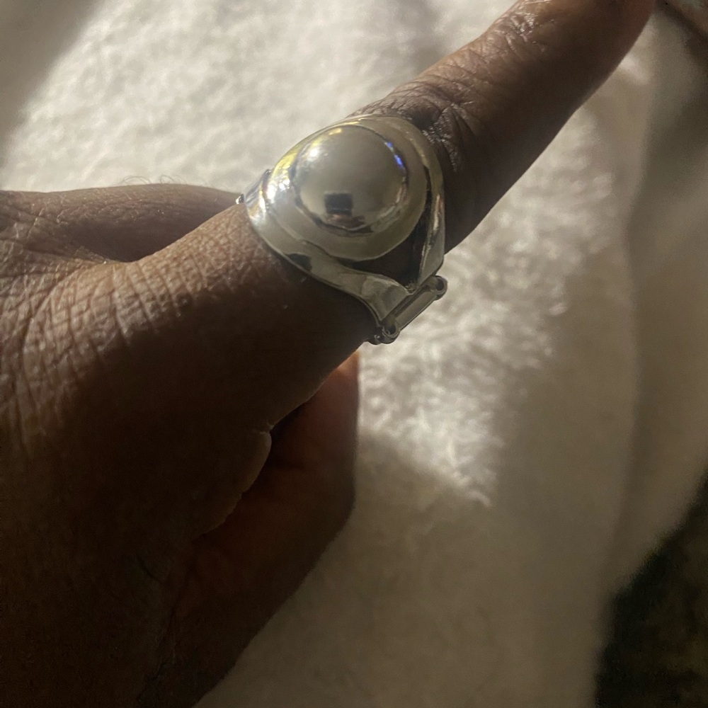 Silver Color Elastic Band Ring